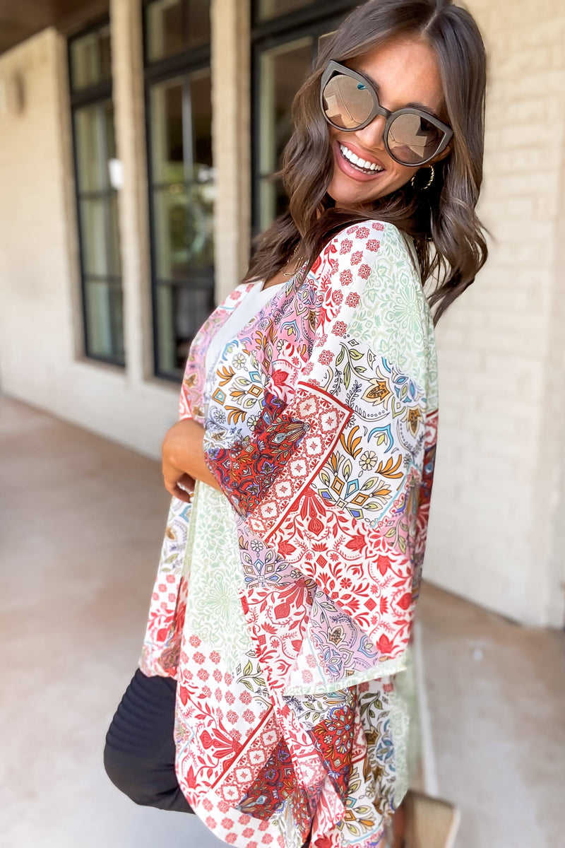 Paint Your Dreams Multi Print Kimono