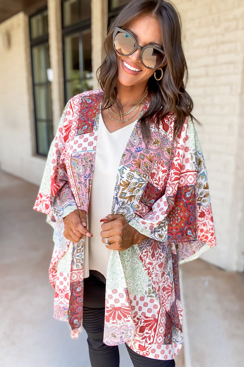 Paint Your Dreams Multi Print Kimono