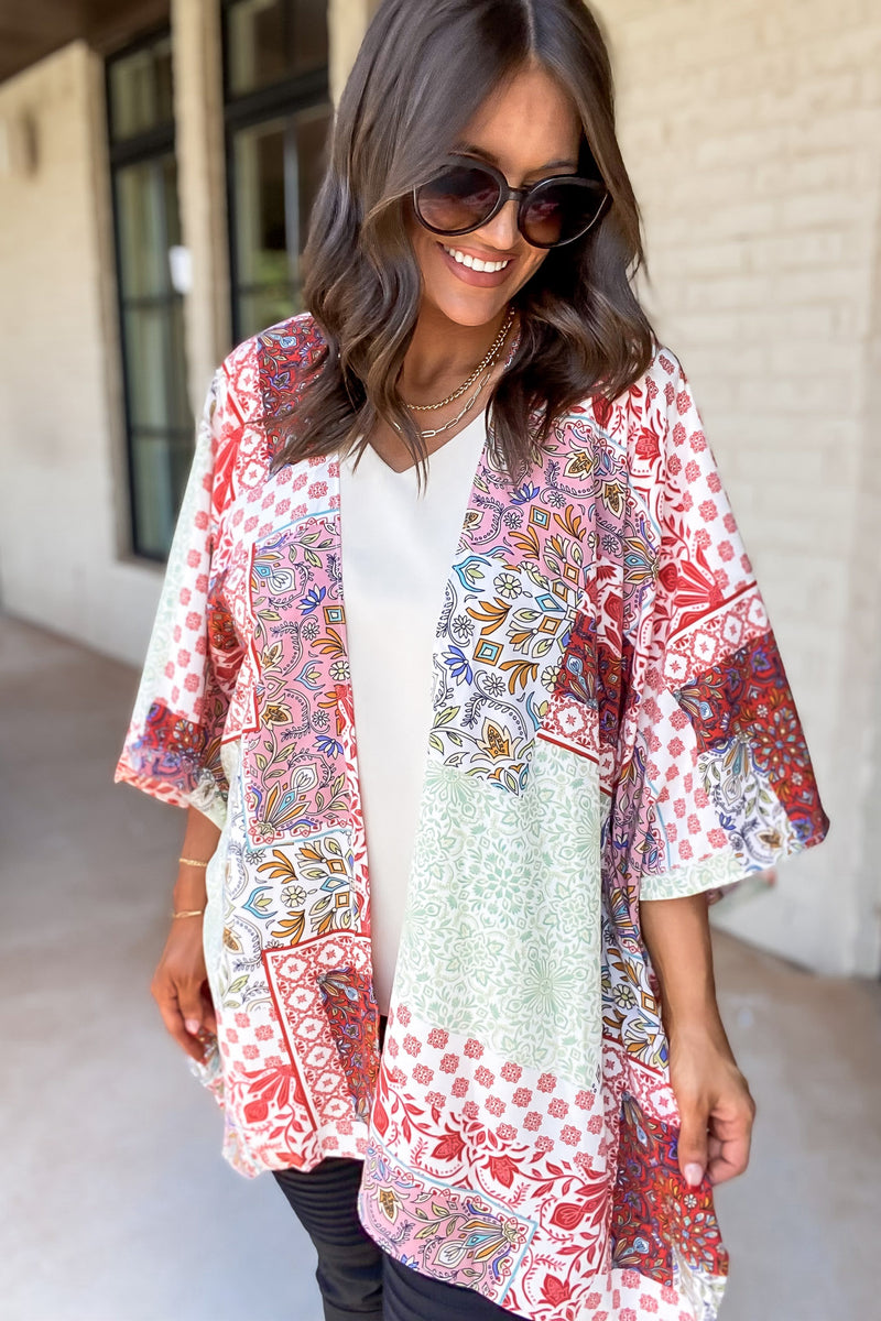 Paint Your Dreams Multi Print Kimono