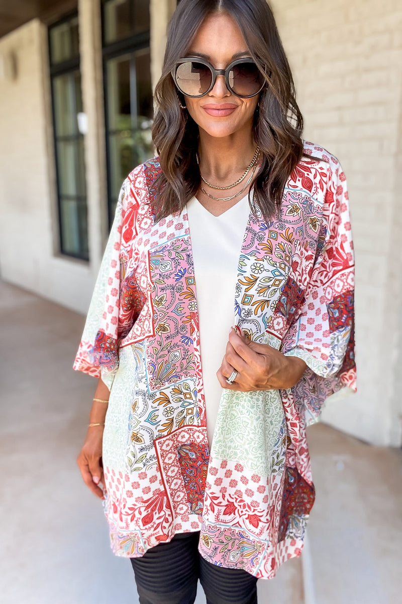 Paint Your Dreams Multi Print Kimono