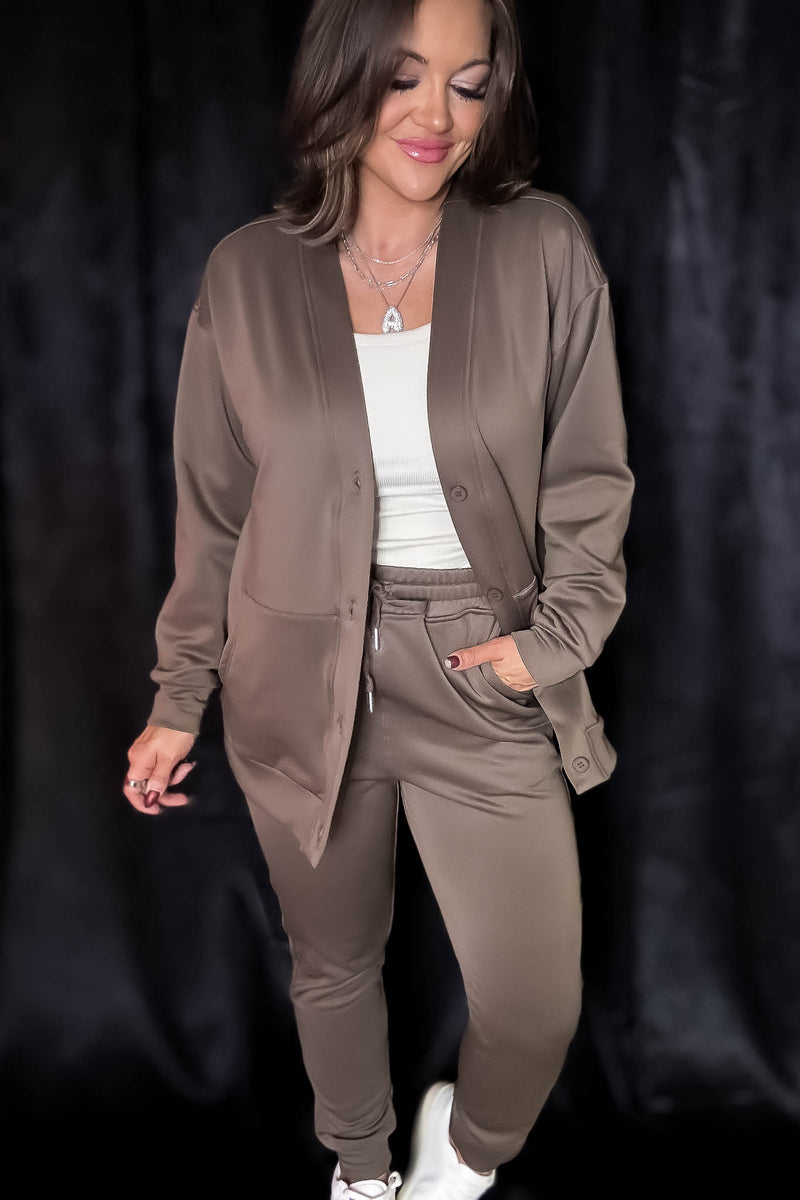 Elevated Java Button Down Cardigan