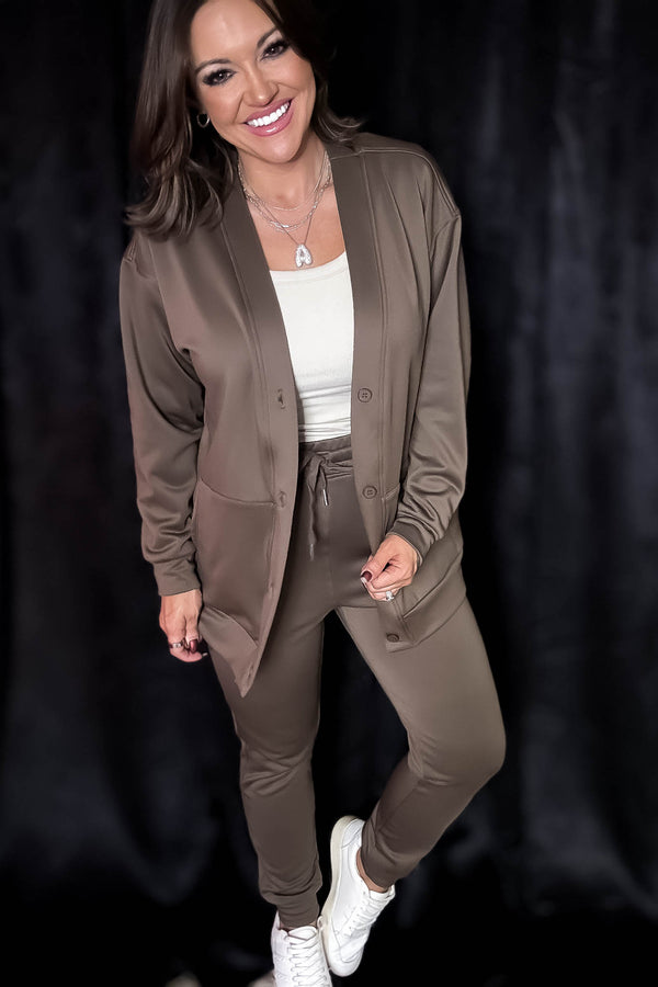 Elevated Java Button Down Cardigan