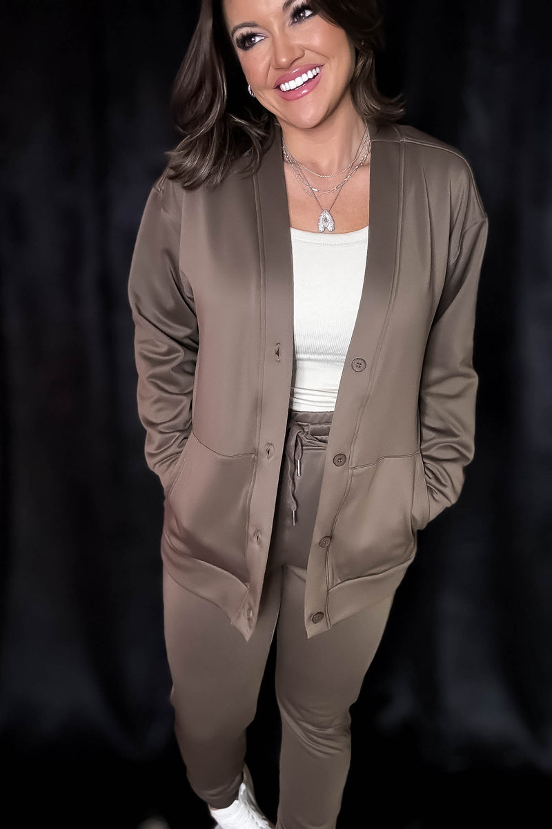 Elevated Java Button Down Cardigan