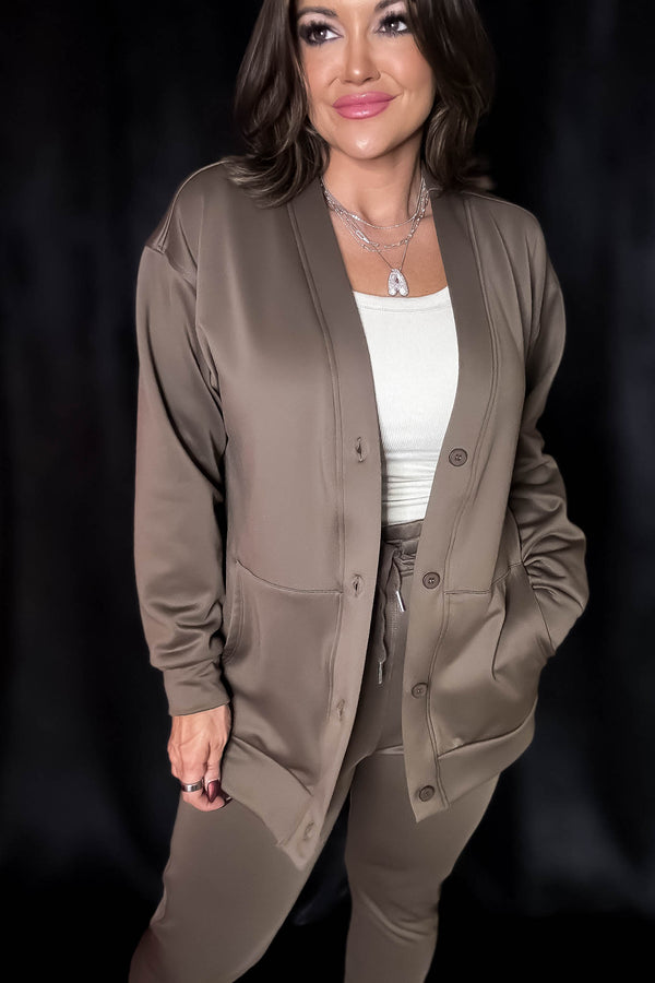 Elevated Java Button Down Cardigan