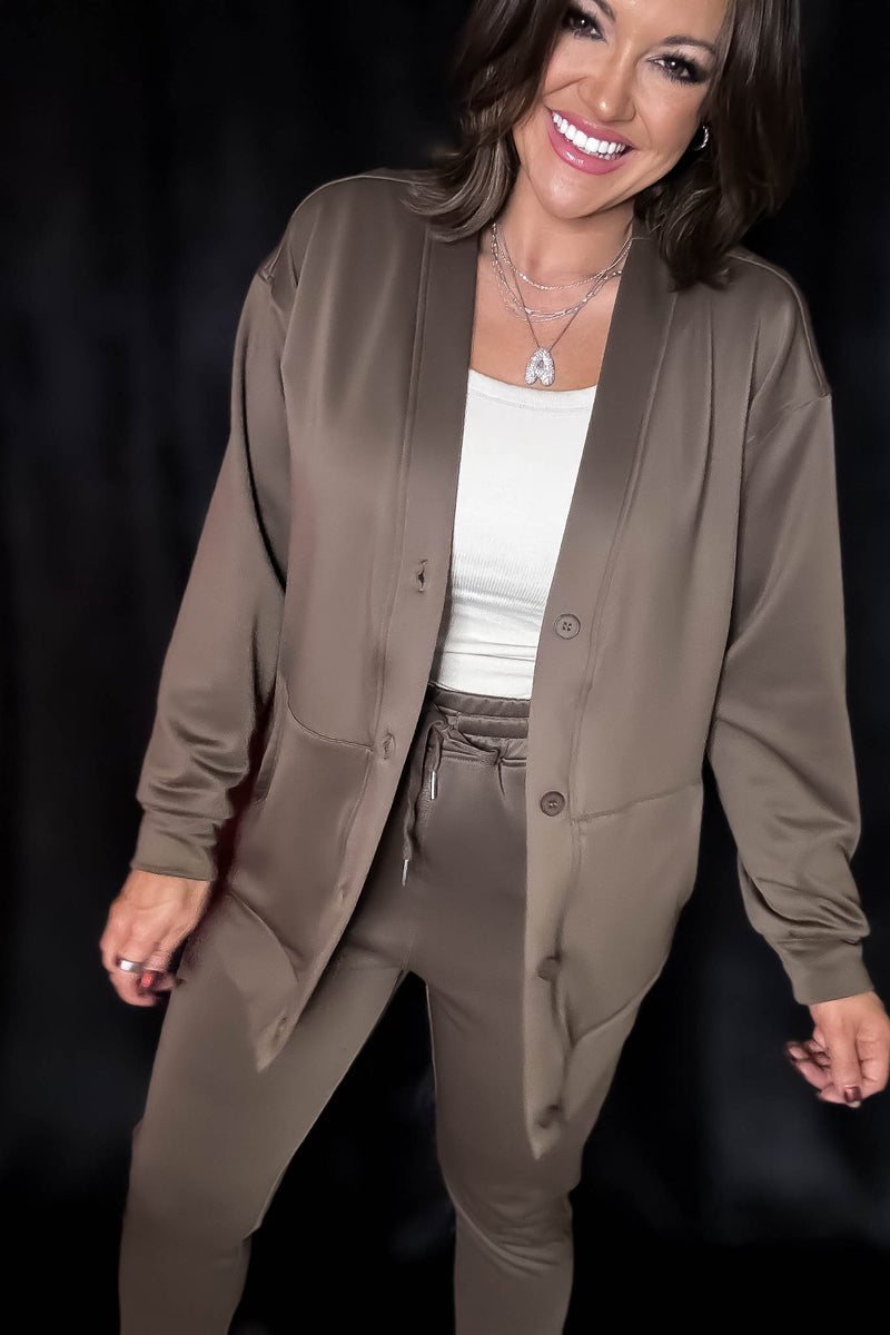 Elevated Java Button Down Cardigan