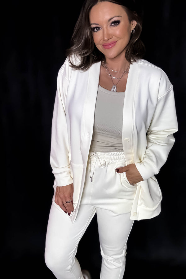 Elevated Bone Button Down Cardigan