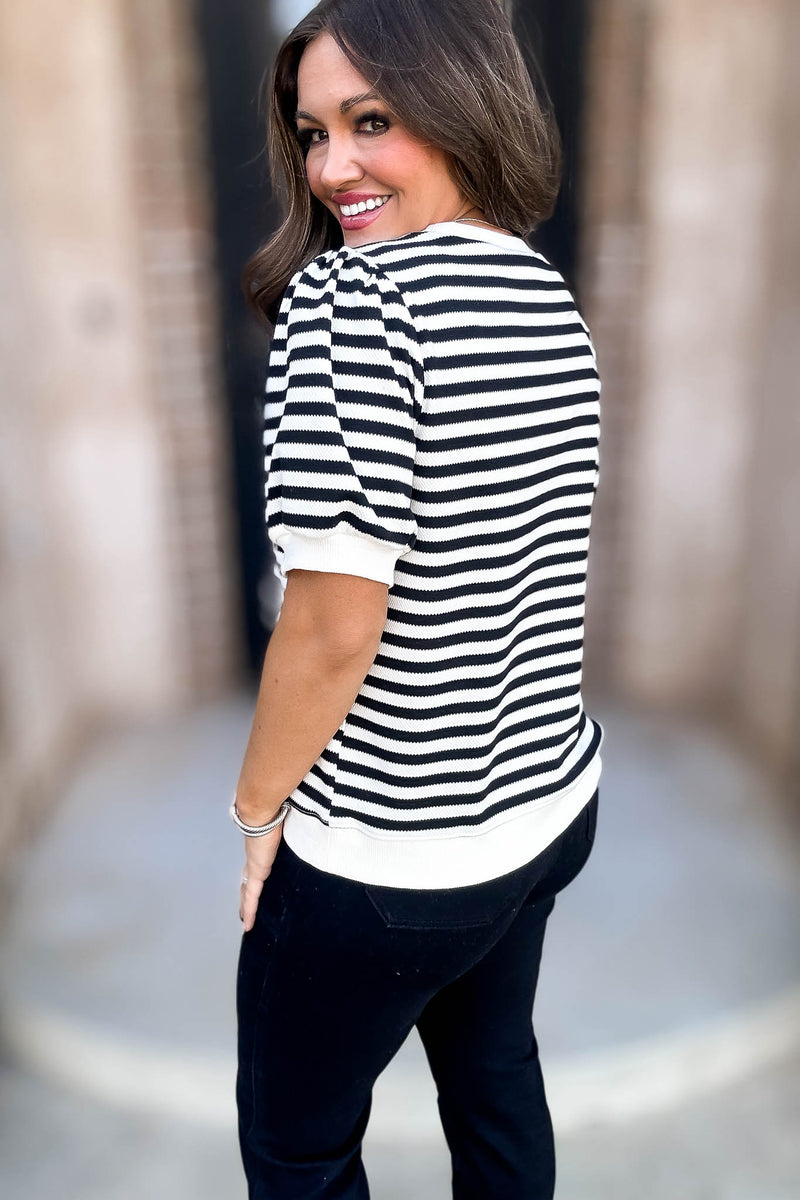 Stripe Sweater Top