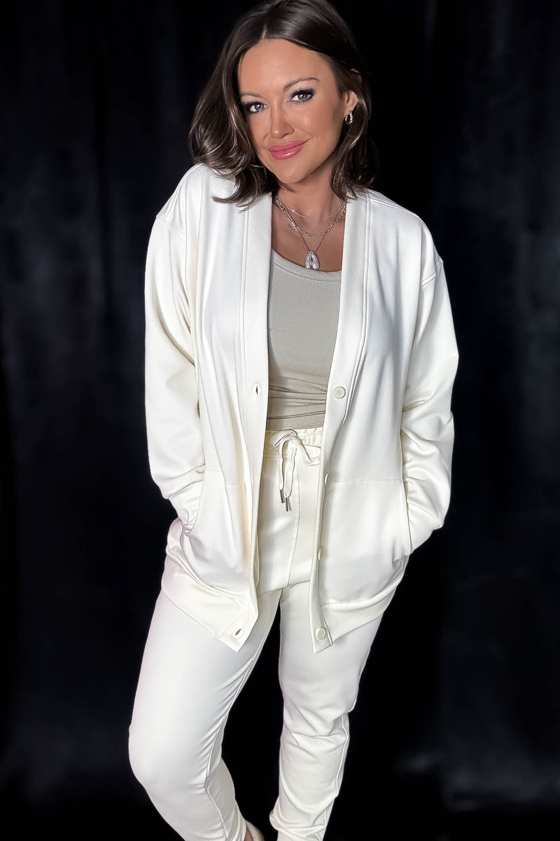Elevated Bone Button Down Cardigan