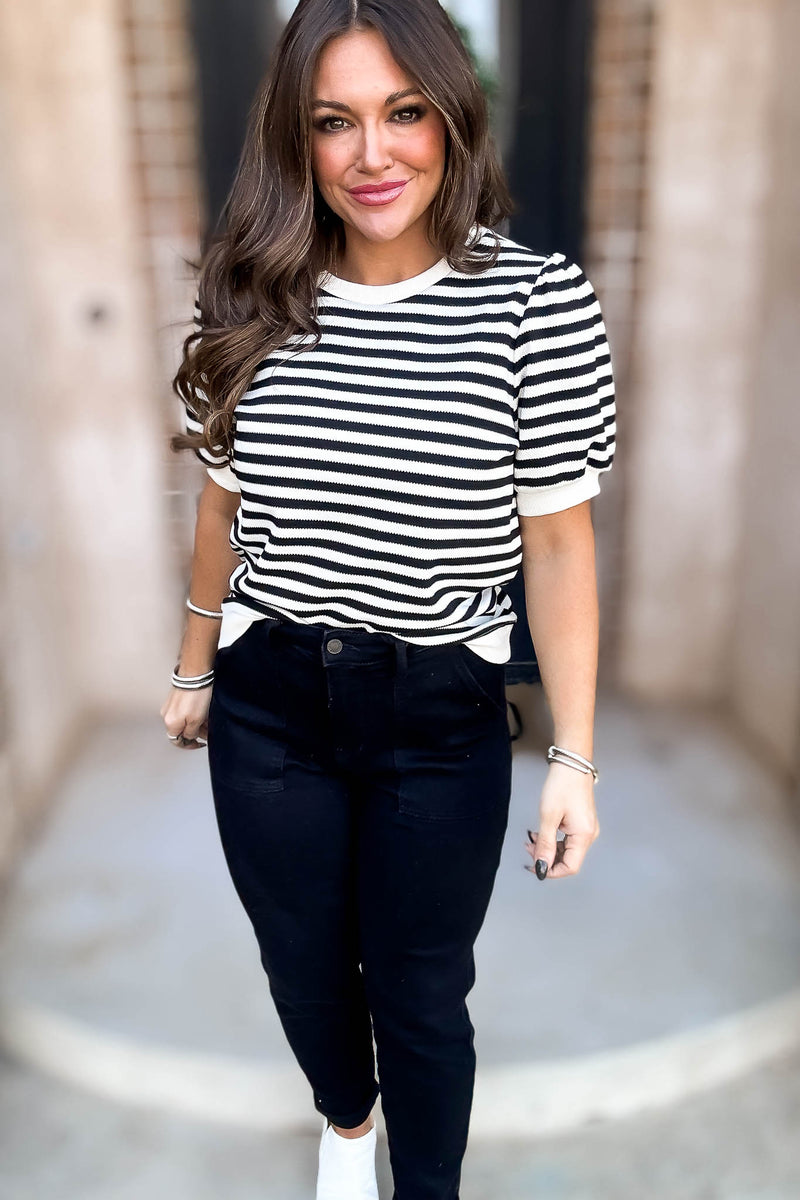 Stripe Sweater Top