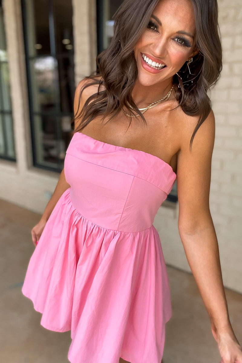 What A Girl Wants Pink Romper