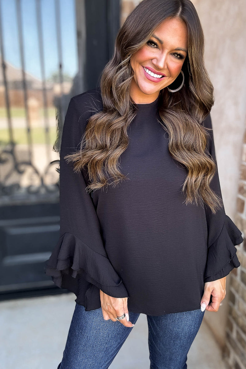 Go With The Flow Black Top