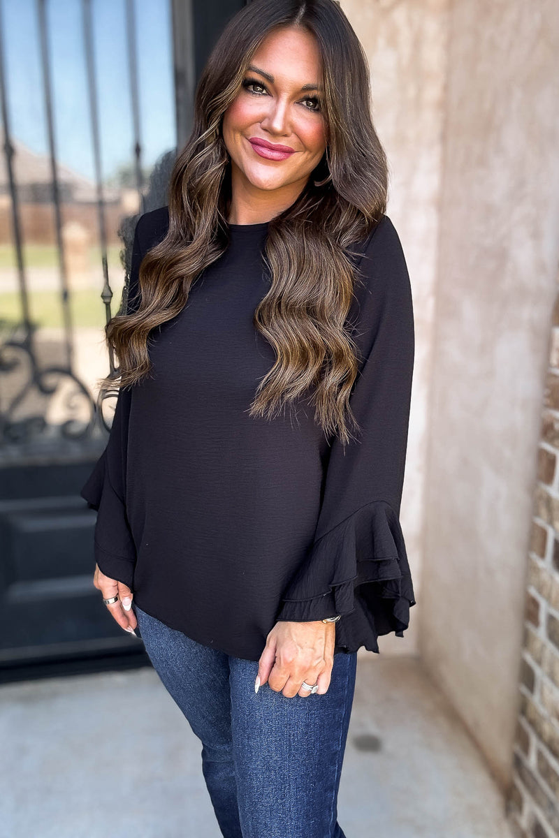 Go With The Flow Black Top