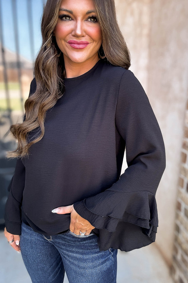 Go With The Flow Black Top