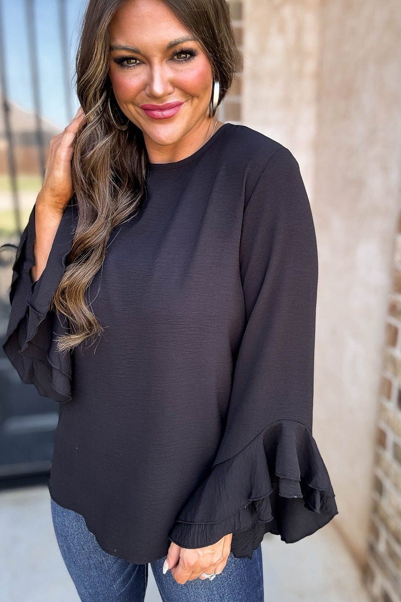 Go With The Flow Black Top
