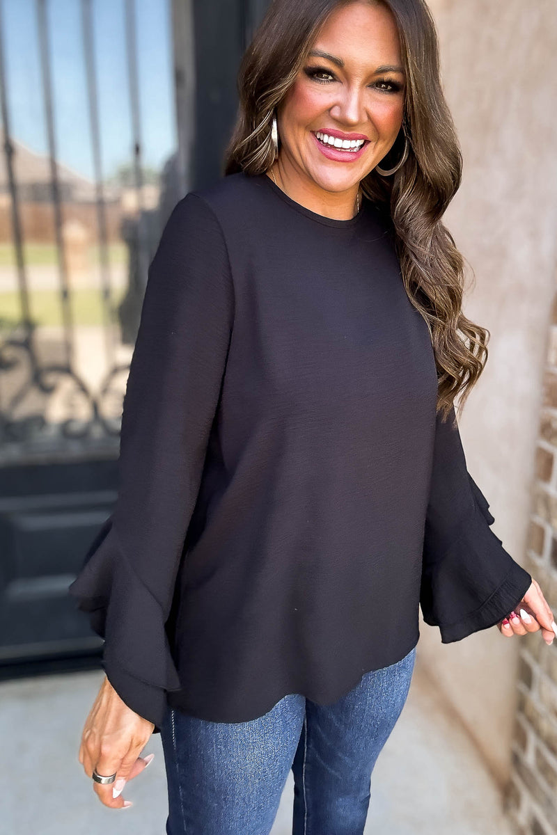 Go With The Flow Black Top