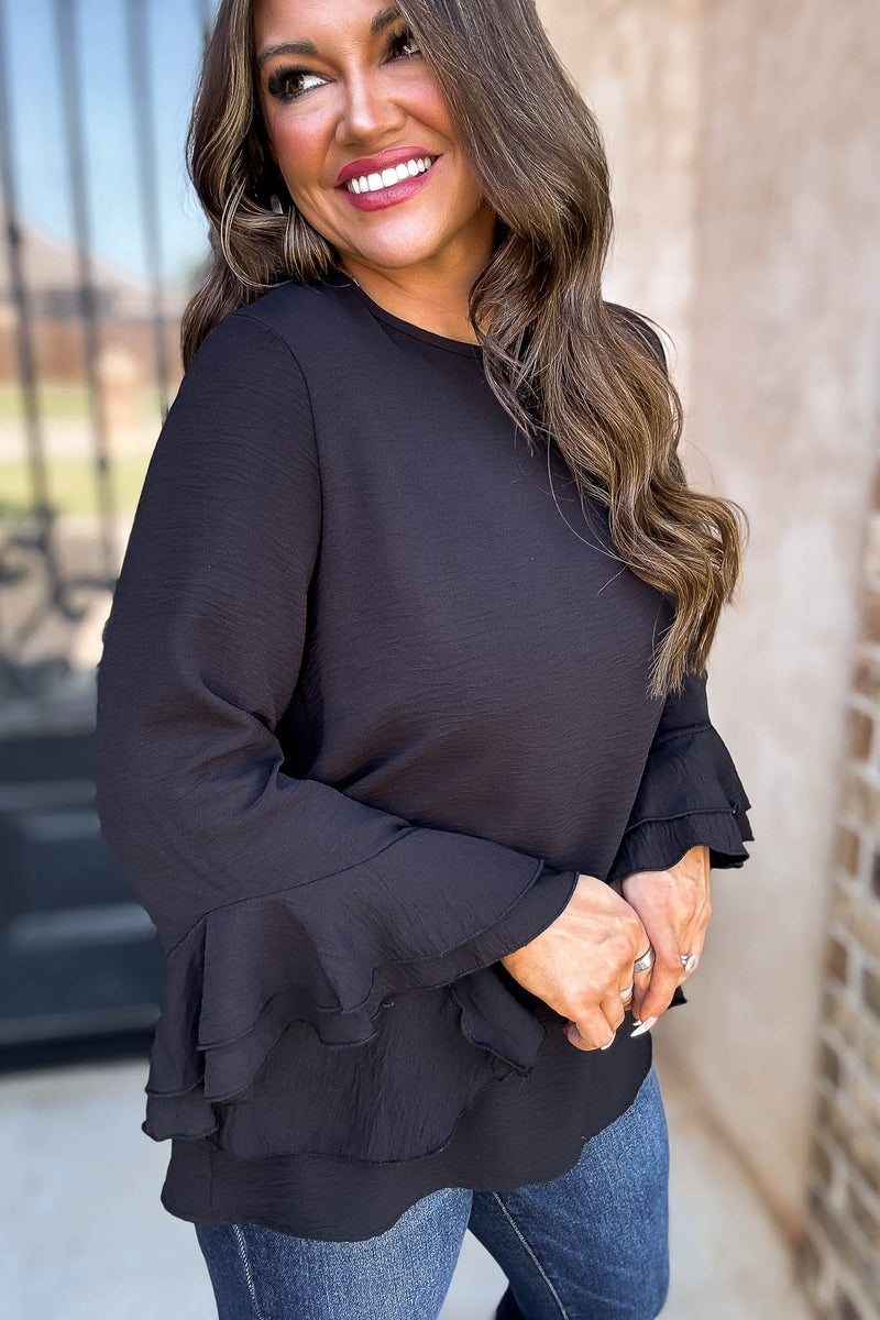Go With The Flow Black Top