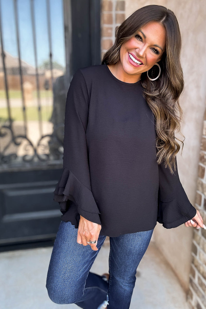 Go With The Flow Black Top