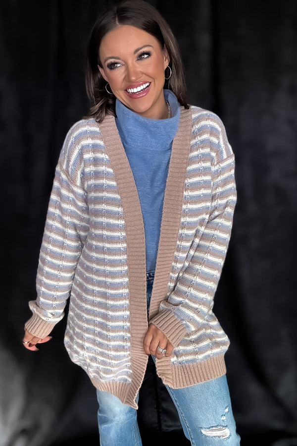 Striped Cozy Days Cardigan