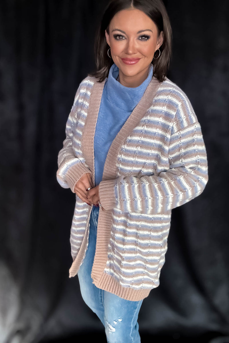 Striped Cozy Days Cardigan