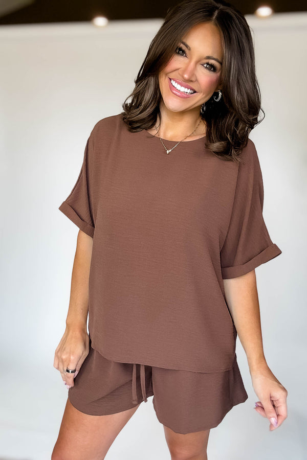 Sparrow Brown Airflow Top
