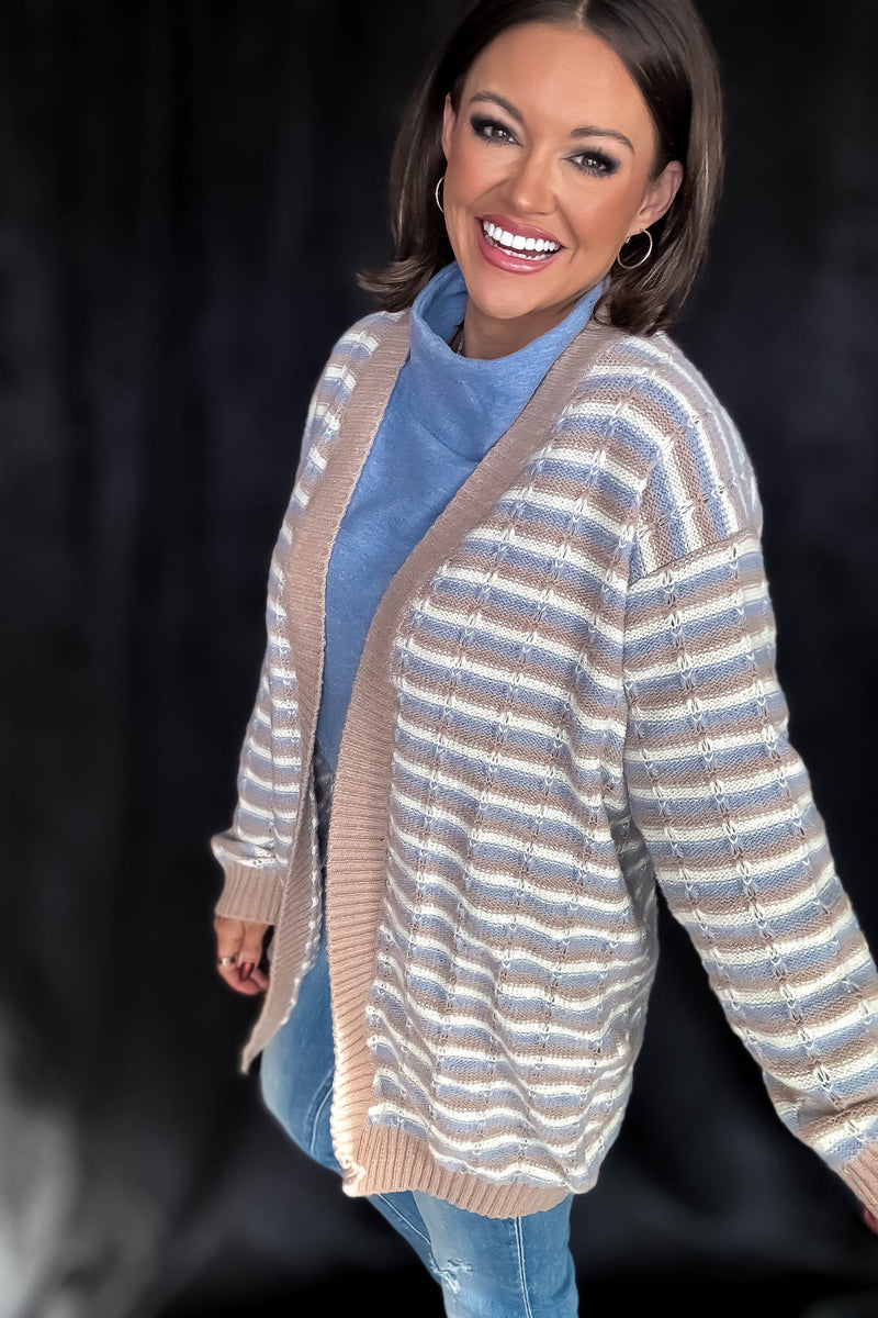 Striped Cozy Days Cardigan