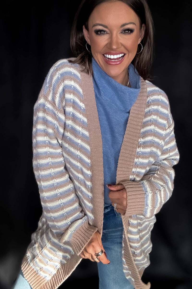 Striped Cozy Days Cardigan