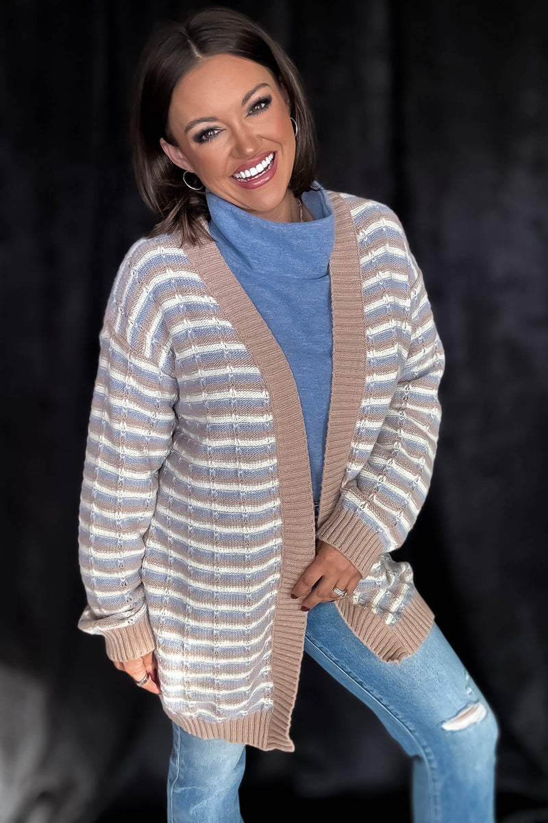 Striped Cozy Days Cardigan