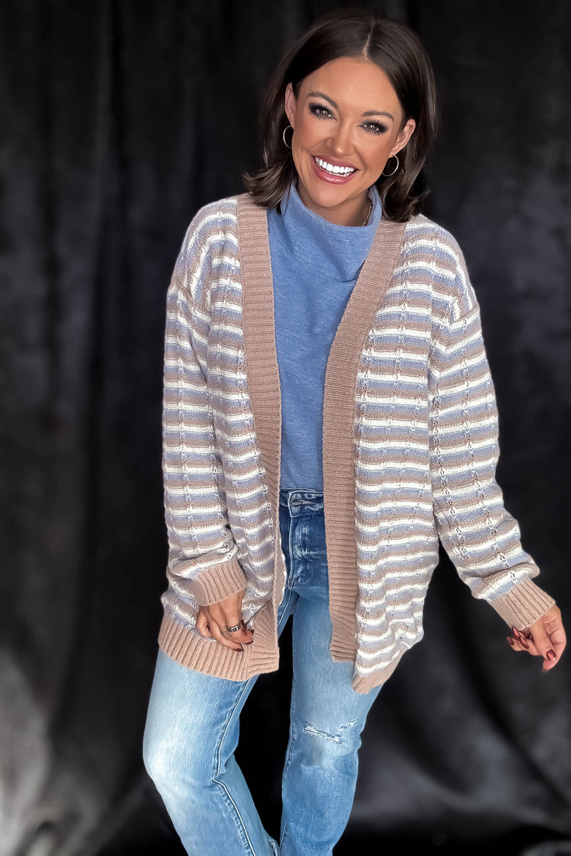 Striped Cozy Days Cardigan