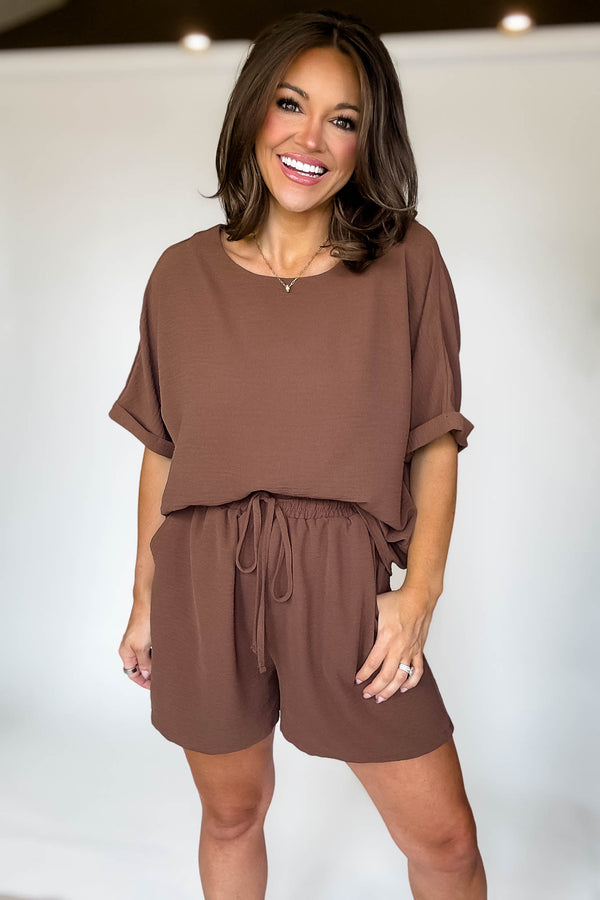 Sparrow Brown Airflow Top