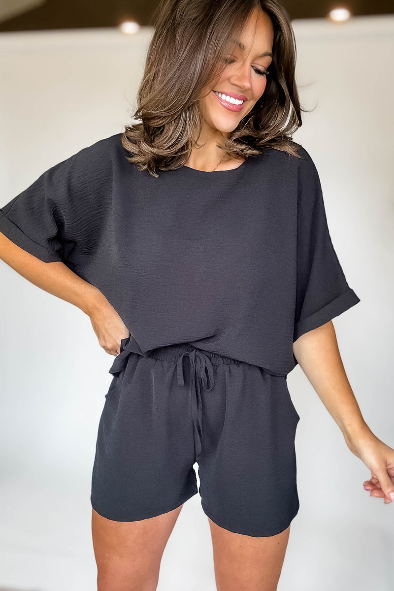 Sparrow Black Airflow Shorts