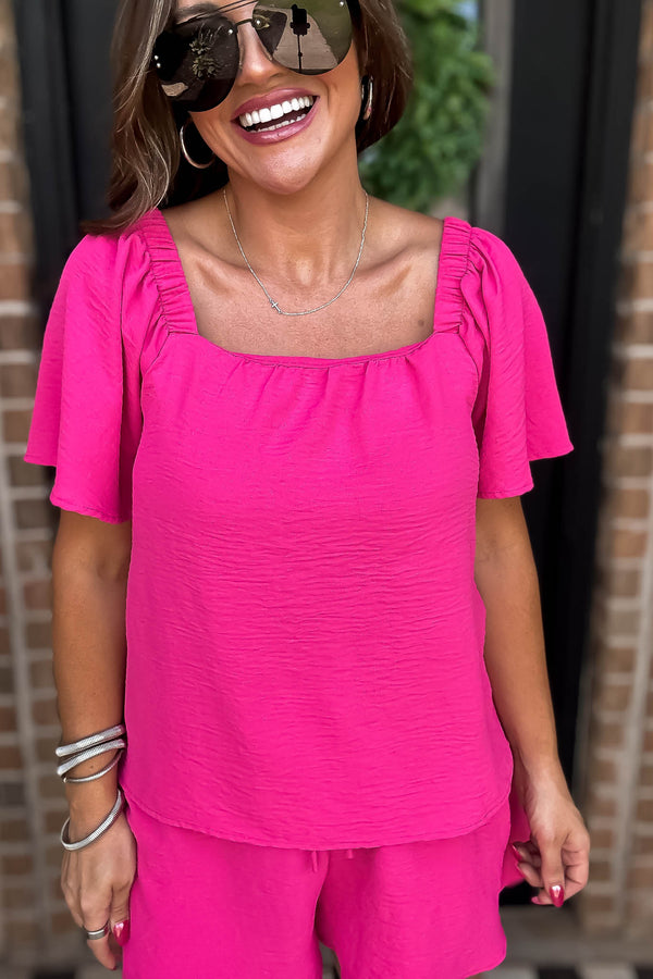 Get Obsessed Fuchsia Top