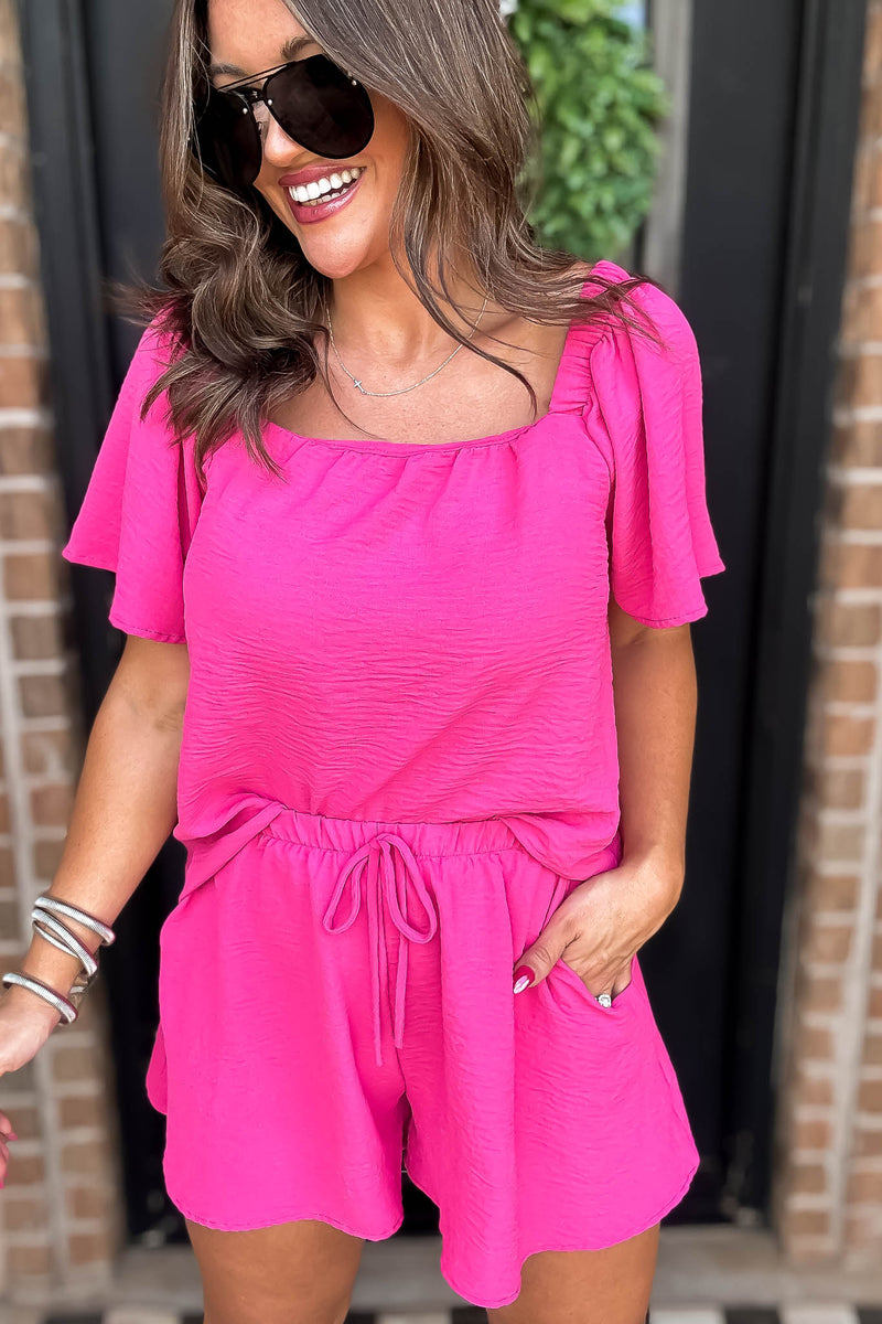 Get Obsessed Fuchsia Shorts