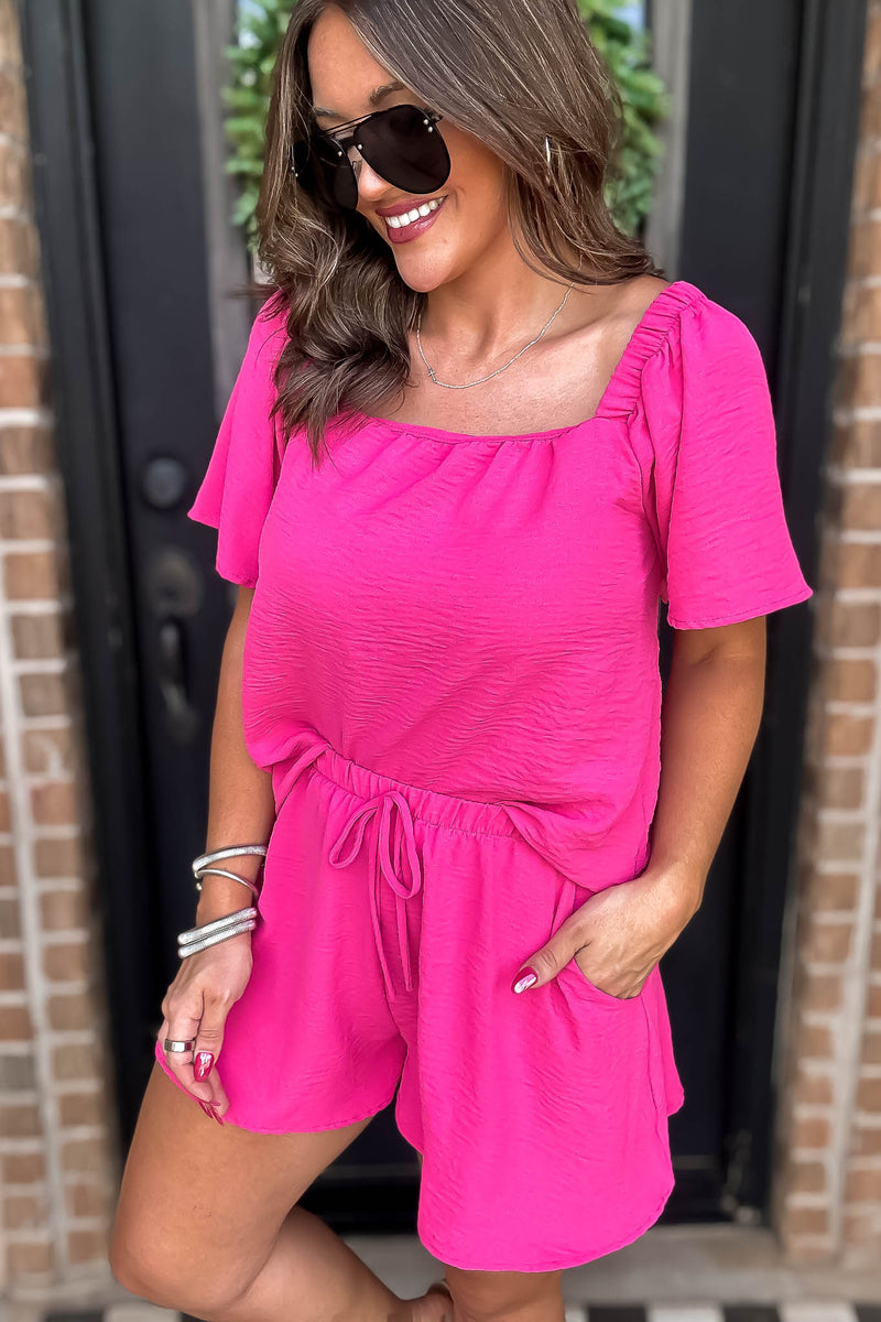 Get Obsessed Fuchsia Shorts
