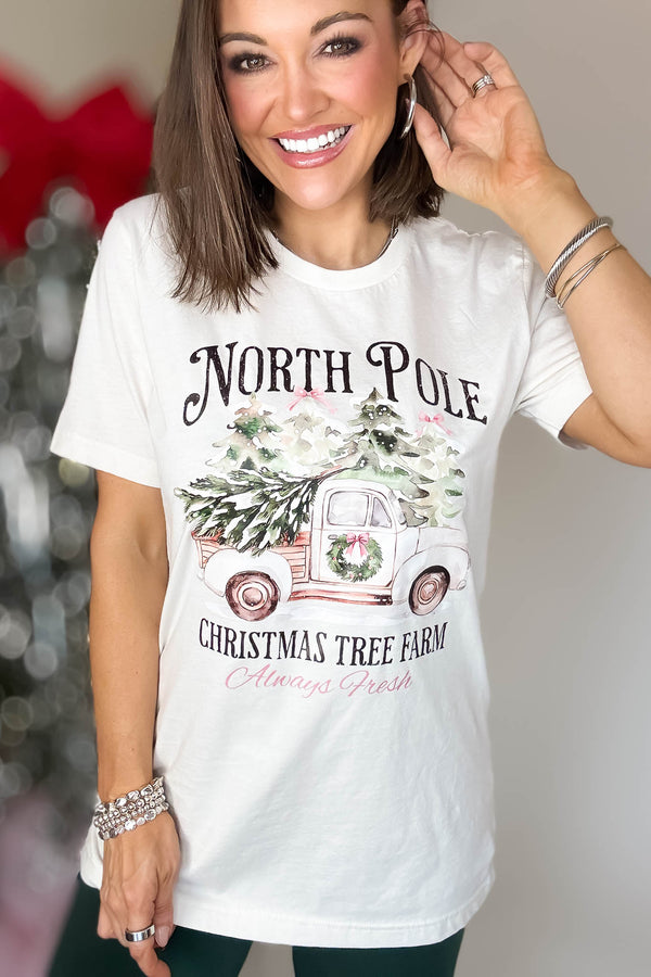 North Pole Christmas Graphic Tee