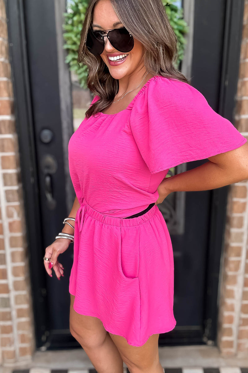 Get Obsessed Fuchsia Shorts