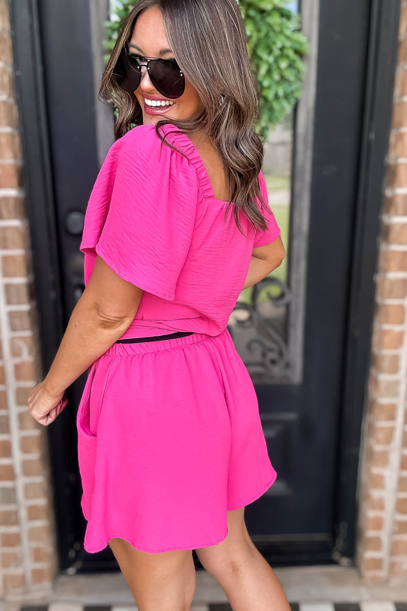 Get Obsessed Fuchsia Shorts