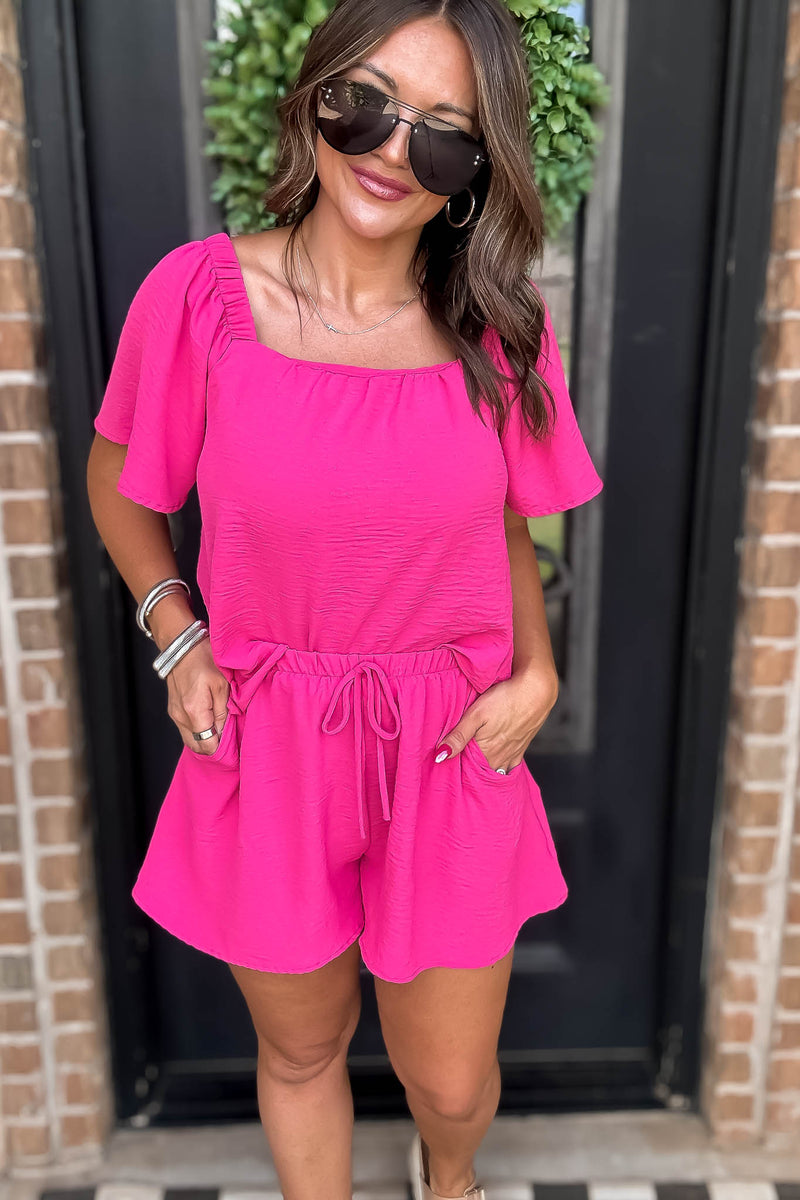 Get Obsessed Fuchsia Shorts