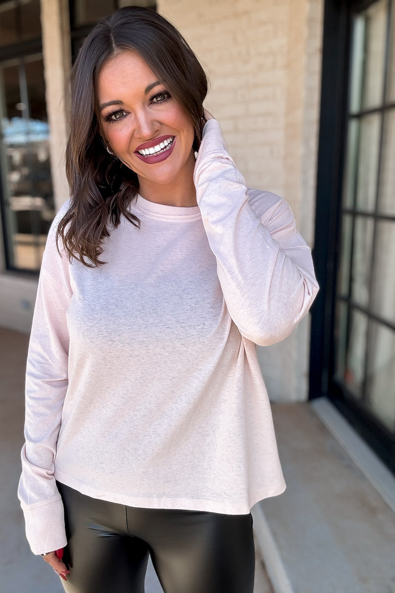 Girl Next Door Dusty Pink Oversized T-Shirt