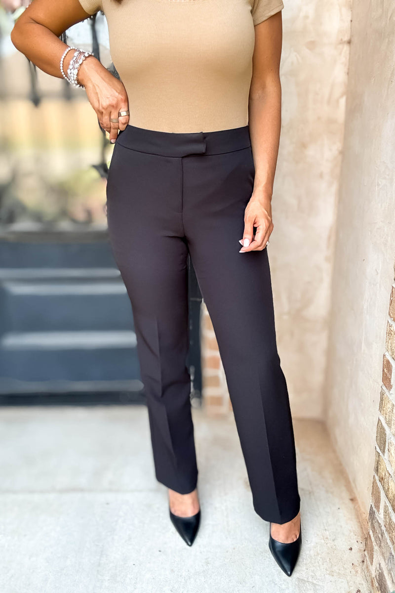 In Her Element Black High Waist Long Pants