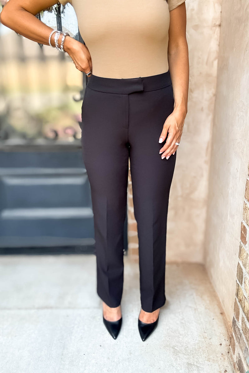 In Her Element Black High Waist Long Pants