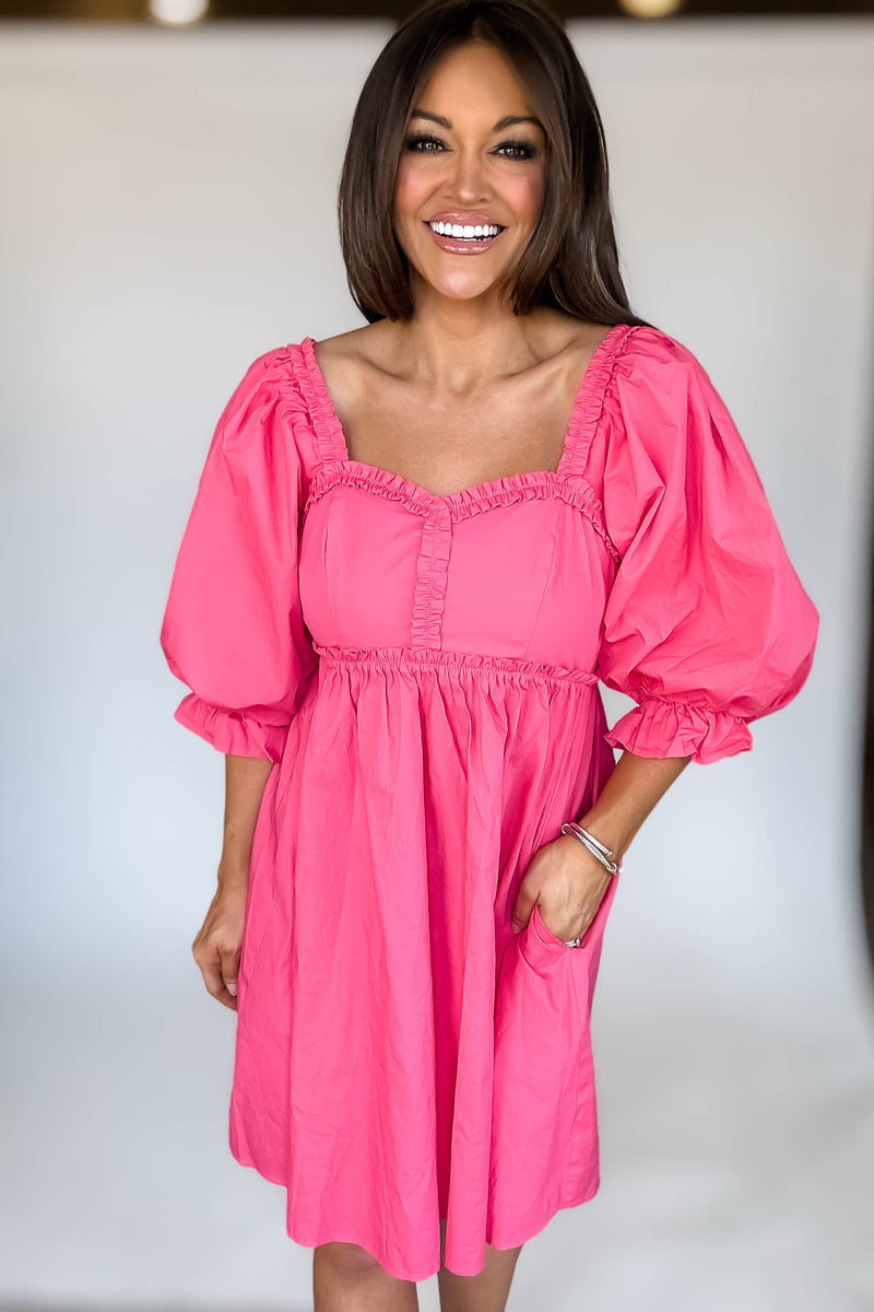 Pink Flutter Dress