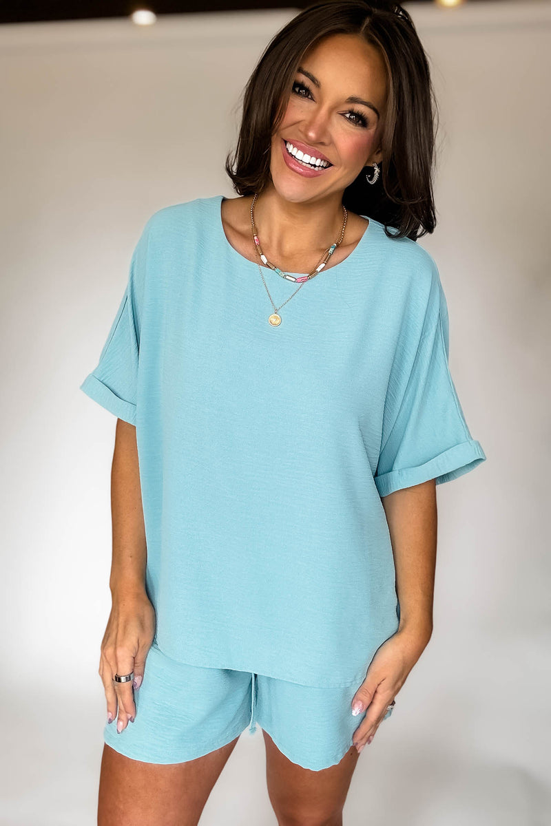 Sparrow Dusty Teal Airflow Top