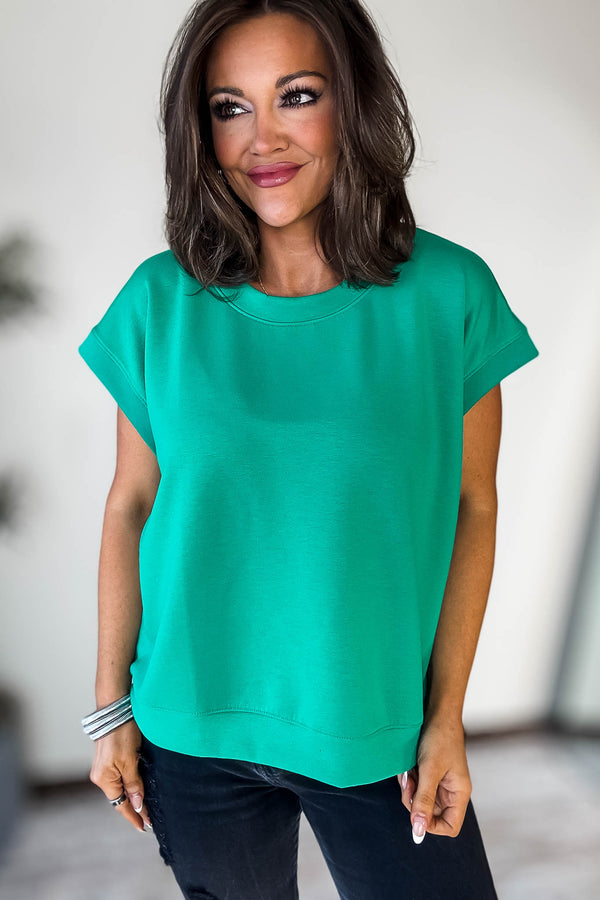 Scuba Kelly Green Short Sleeve Sweatshirt