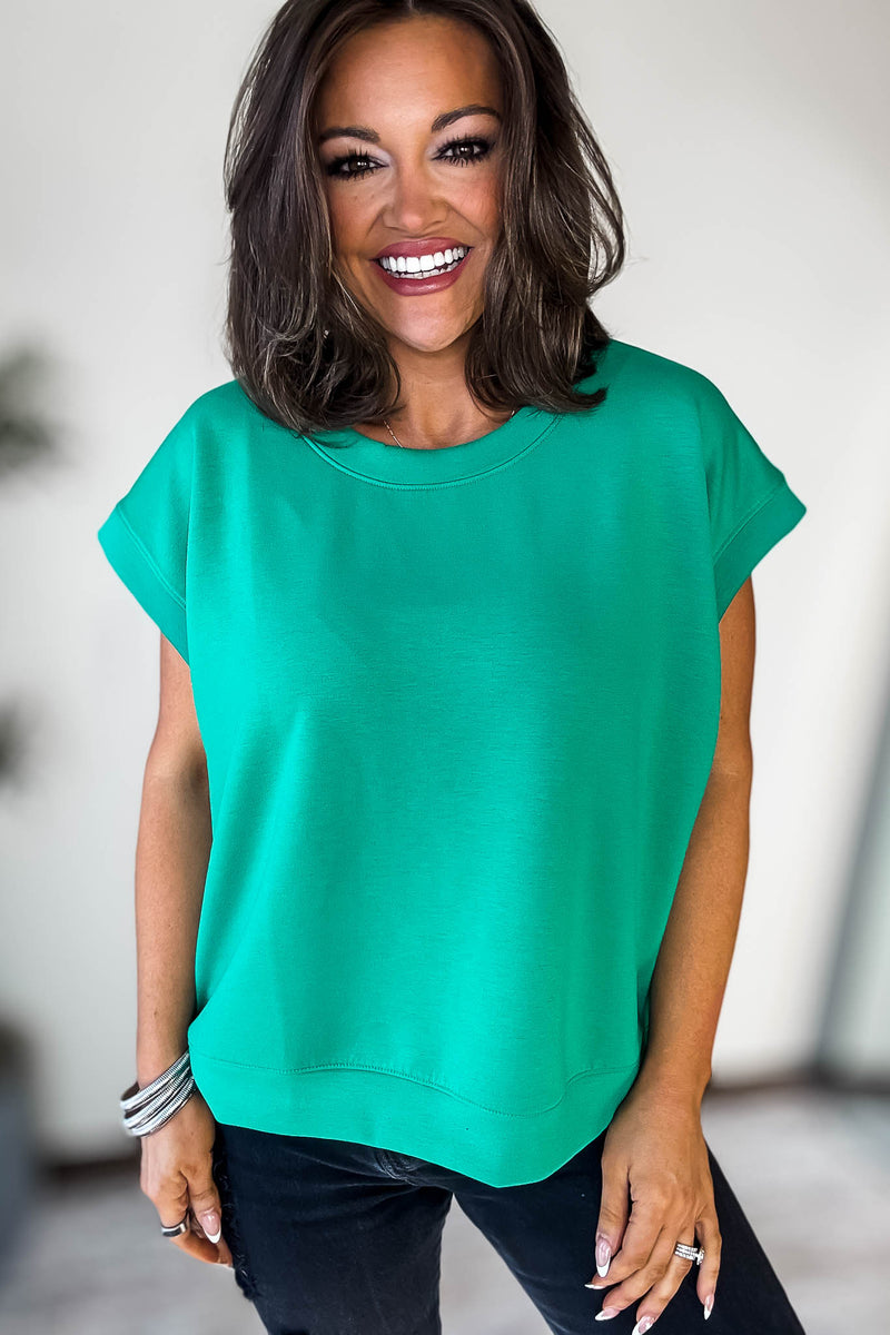 Scuba Kelly Green Short Sleeve Sweatshirt