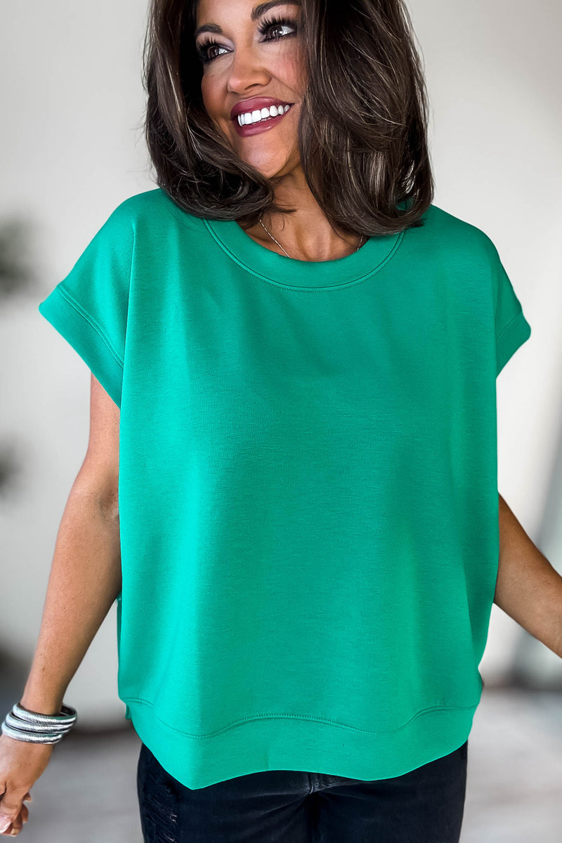 Scuba Kelly Green Short Sleeve Sweatshirt