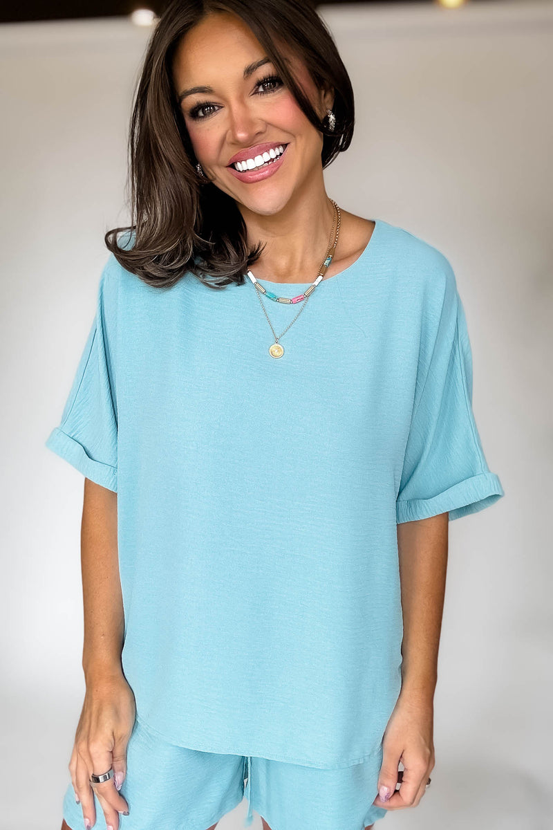 Sparrow Dusty Teal Airflow Top
