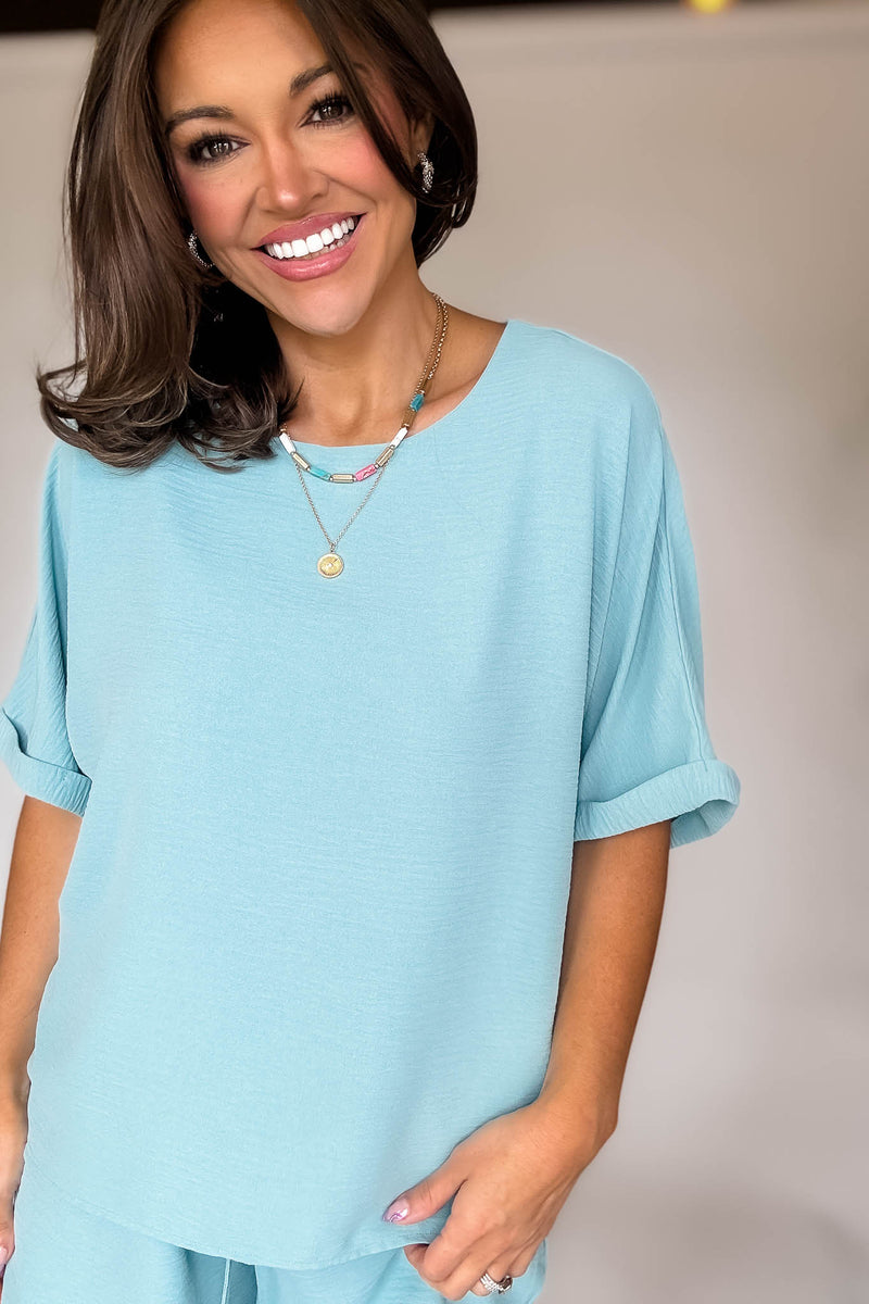 Sparrow Dusty Teal Airflow Top