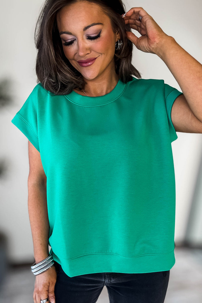 Scuba Kelly Green Short Sleeve Sweatshirt
