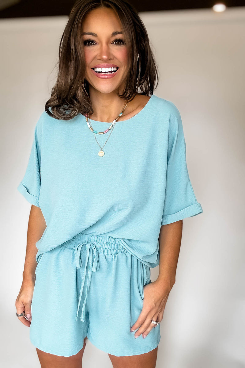 Sparrow Dusty Teal Airflow Top