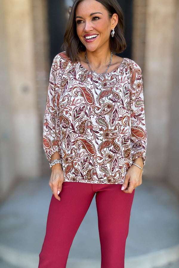 Floral Mix Media Bubble Hem Pleat Peasant